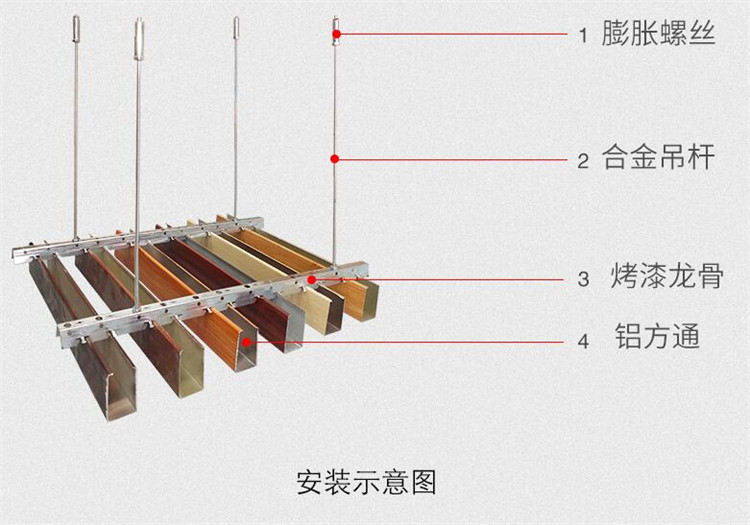 陆丰弧形波纹铝方通厂家销售