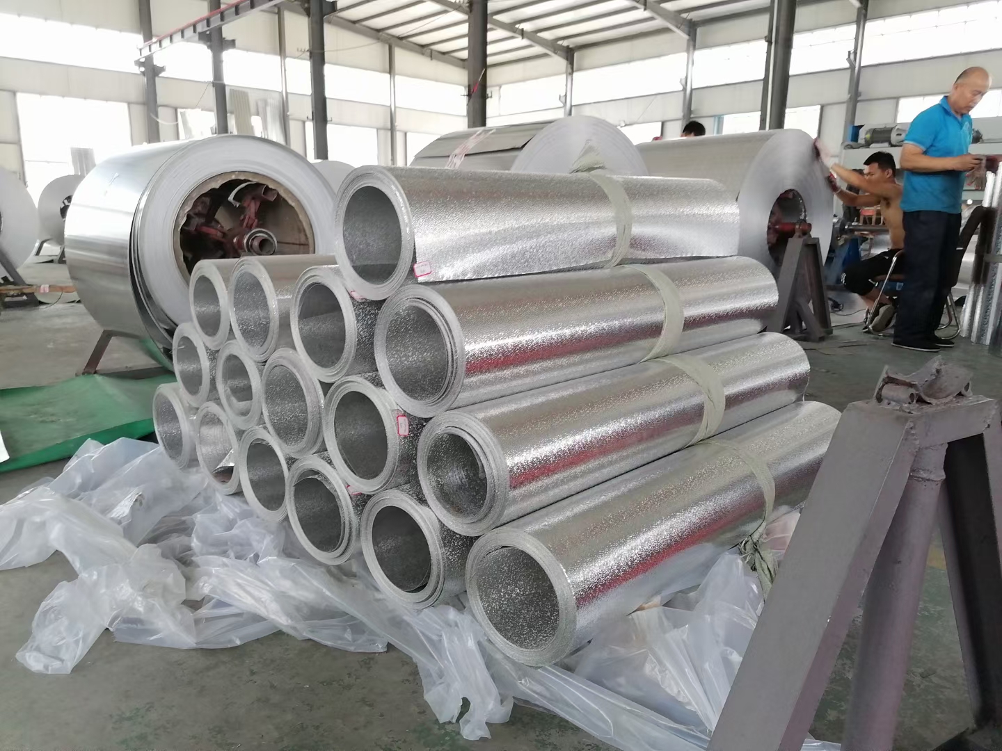 葫芦岛化工厂用0.7毫米厚管道保温铝皮厂家价格
