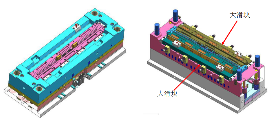 瓶胚模具滑块结构图图片