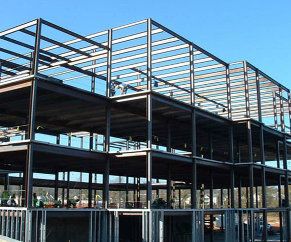 钢结构框架楼房图片