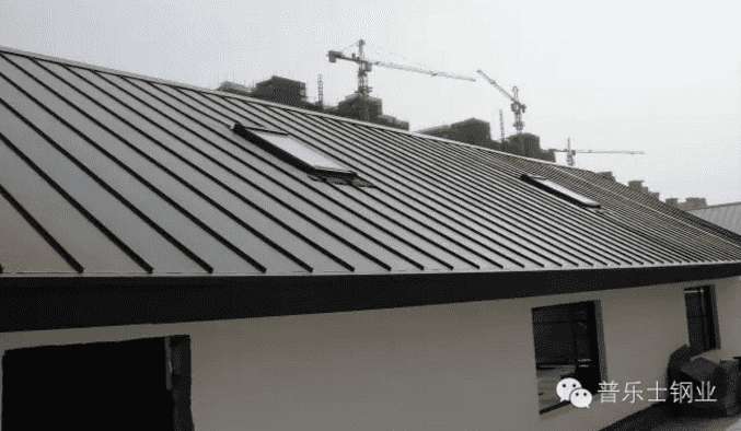 灰色彩钢板屋顶效果图图片